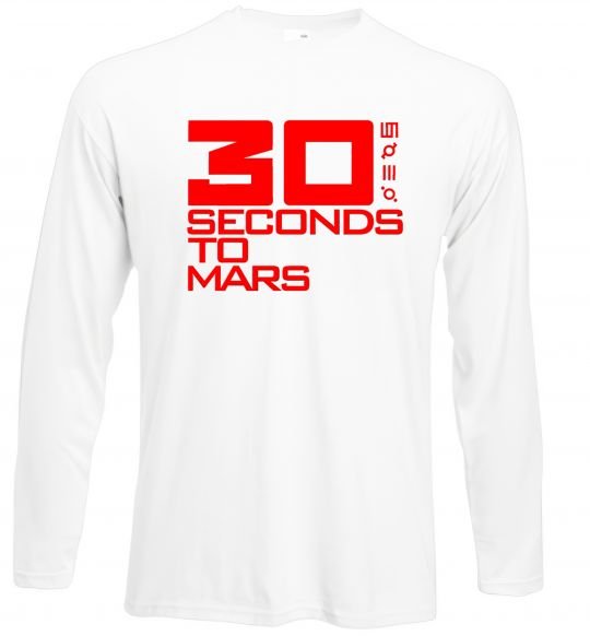 Реглан 30 seconds to mars logo Белый фото