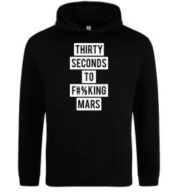 Мужская толстовка (худи) Thirty seconds to f mars Черный фото