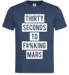 Чоловіча футболка Thirty seconds to f mars Темно-синій фото