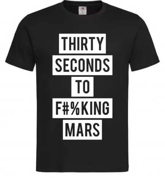 Чоловіча футболка Thirty seconds to f mars Чорний фото