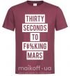 Чоловіча футболка Thirty seconds to f mars Бордовий фото