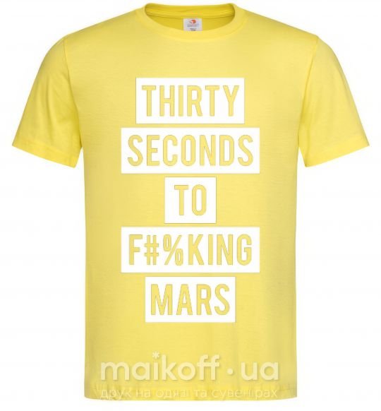Чоловіча футболка Thirty seconds to f mars Лимонний фото