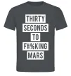 Чоловіча футболка Thirty seconds to f mars Графіт фото