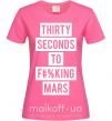 Жіноча футболка Thirty seconds to f mars Яскраво-рожевий фото