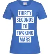 Женская футболка Thirty seconds to f mars Ярко-синий Женская футболка Thirty seconds to f mars Ярко-синий фото