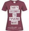 Жіноча футболка Thirty seconds to f mars Бордовий фото