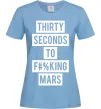 Женская футболка Thirty seconds to f mars Голубой Женская футболка Thirty seconds to f mars Голубой фото