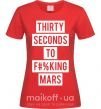 Женская футболка Thirty seconds to f mars Красный фото