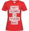 Женская футболка Thirty seconds to f mars Красный Женская футболка Thirty seconds to f mars Красный фото