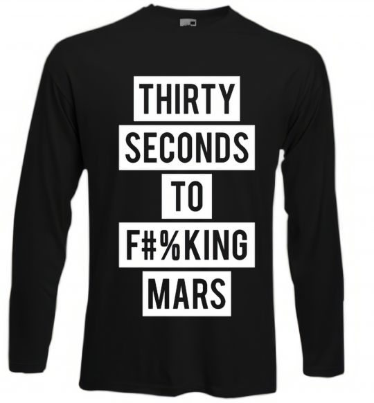 Лонгслів Thirty seconds to f mars Чорний фото