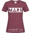 Женская футболка Mars Бордовый фото