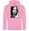 Чоловіча толстовка (худі) Jared Leto ч/б Рожевий фото