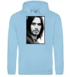 Чоловіча толстовка (худі) Jared Leto ч/б Блакитний фото