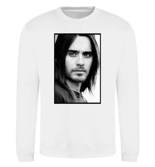 Свитшот Jared Leto ч/б Белый фото