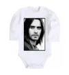 Дитячий бодік Jared Leto ч/б Білий фото