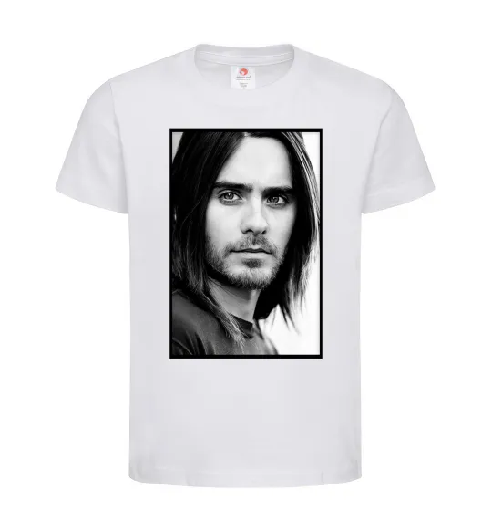 Дитяча футболка Jared Leto ч/б Білий фото