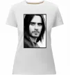 Женская премиум футболка Jared Leto ч/б Белый фото
