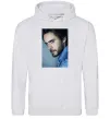 Чоловіча толстовка (худі) Jared Leto photo Сірий меланж Чоловіча толстовка (худі) Jared Leto photo Сірий меланж фото
