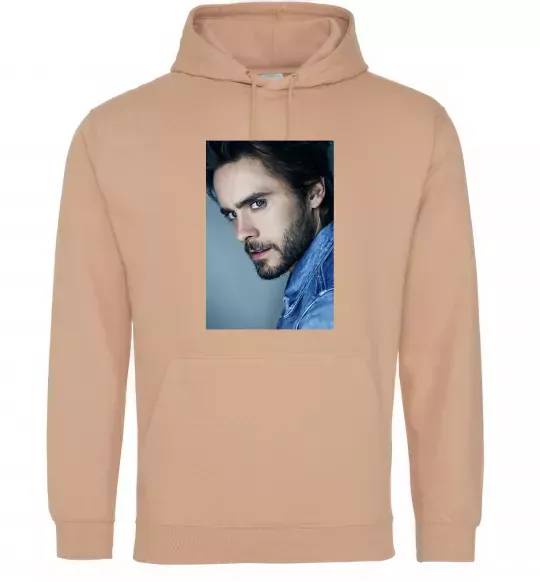 Женская толстовка (худи) Jared Leto photo Песочный фото