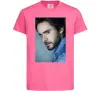 Детская футболка Jared Leto photo Ярко-розовый фото