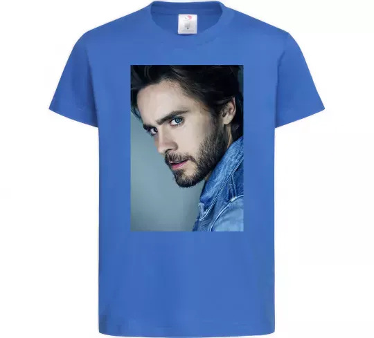 Детская футболка Jared Leto photo Ярко-синий фото
