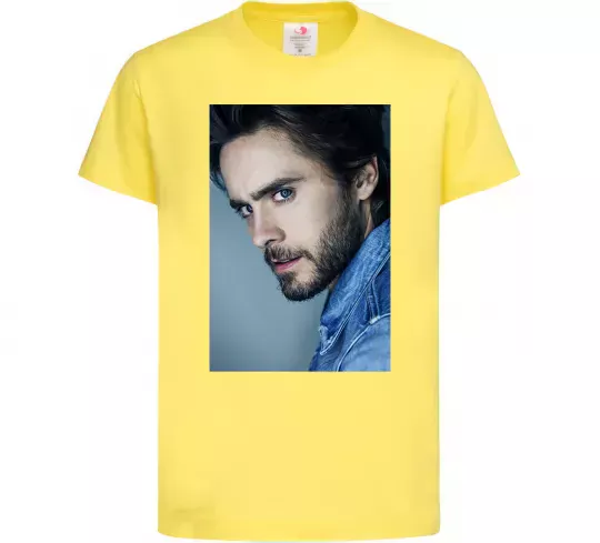 Детская футболка Jared Leto photo Лимонный фото