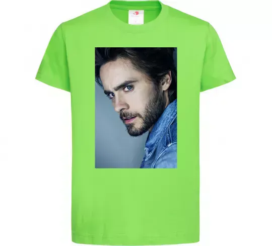 Детская футболка Jared Leto photo Лаймовый фото