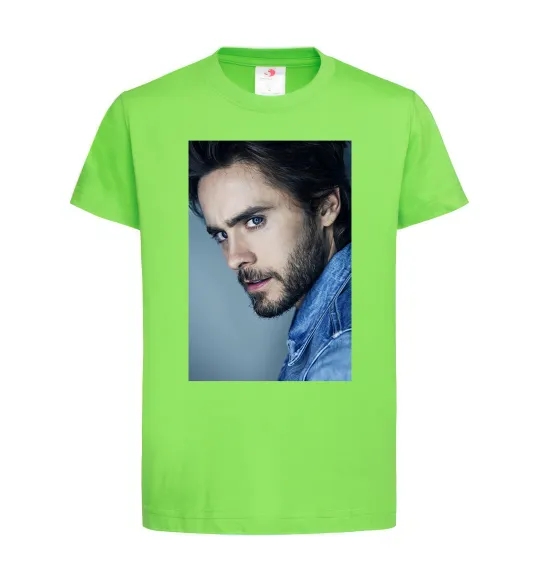 Детская футболка Jared Leto photo Лаймовый фото