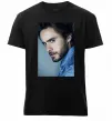 Чоловіча преміум футболка Jared Leto photo Чорний фото