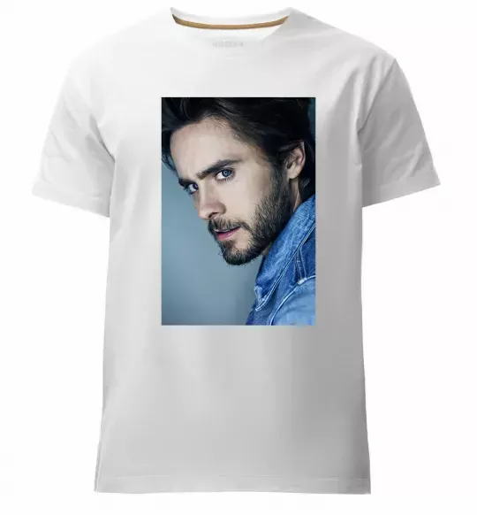 Чоловіча преміум футболка Jared Leto photo Білий фото