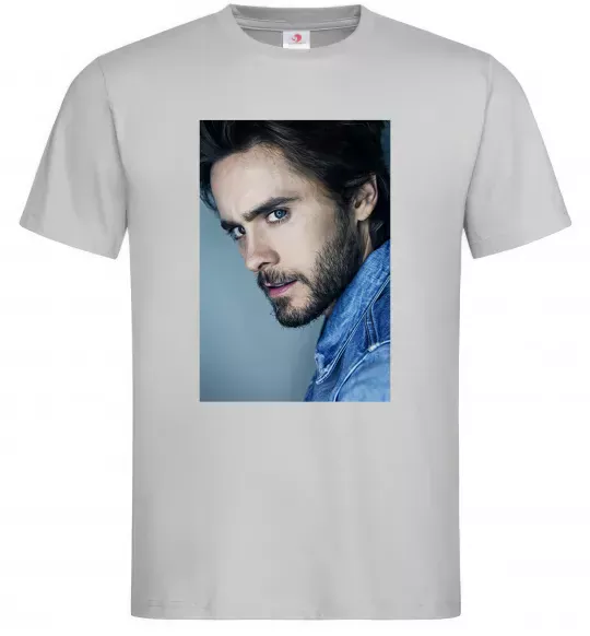 Чоловіча футболка Jared Leto photo Сірий фото