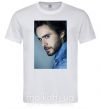 Мужская футболка Jared Leto photo Белый фото