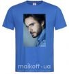 Мужская футболка Jared Leto photo Ярко-синий фото