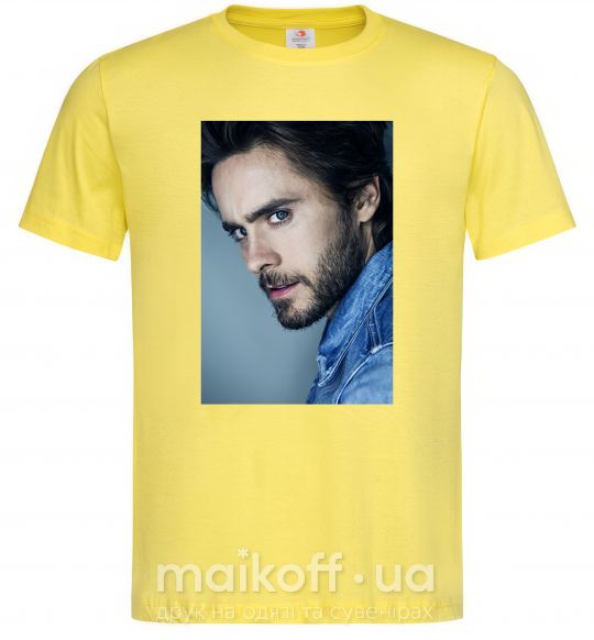 Мужская футболка Jared Leto photo Лимонный фото
