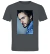 Чоловіча футболка Jared Leto photo Графіт Чоловіча футболка Jared Leto photo Графіт фото