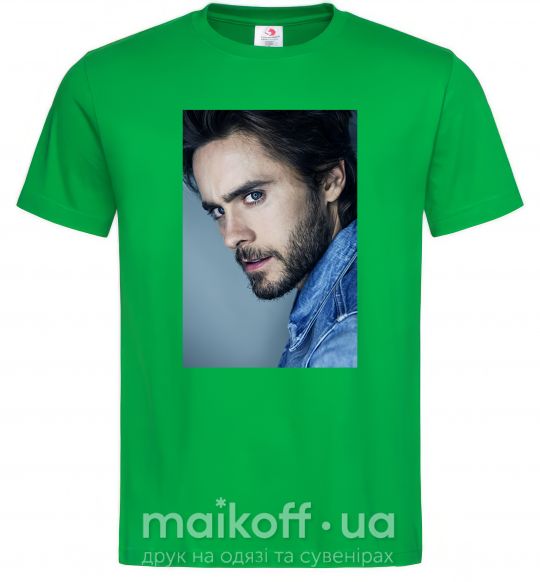 Мужская футболка Jared Leto photo Зеленый фото