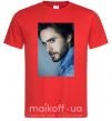 Мужская футболка Jared Leto photo Красный фото
