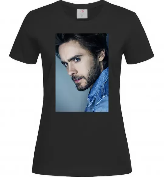 Женская футболка Jared Leto photo Черный фото