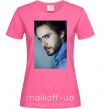 Женская футболка Jared Leto photo Ярко-розовый фото