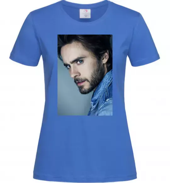 Женская футболка Jared Leto photo Ярко-синий фото
