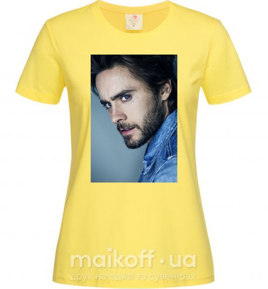 Женская футболка Jared Leto photo Лимонный фото