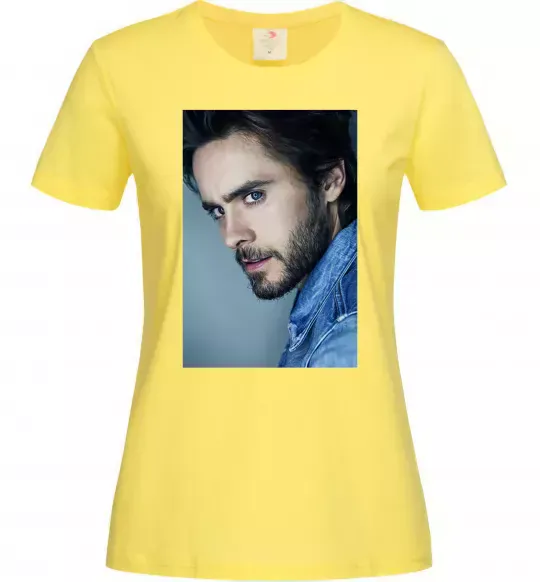 Женская футболка Jared Leto photo Лимонный фото