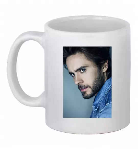 Чашка керамическая Jared Leto photo Белый фото