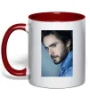 Чашка с цветной ручкой Jared Leto photo Красный фото