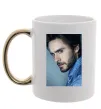 Чашка с цветной ручкой Jared Leto photo Золото фото