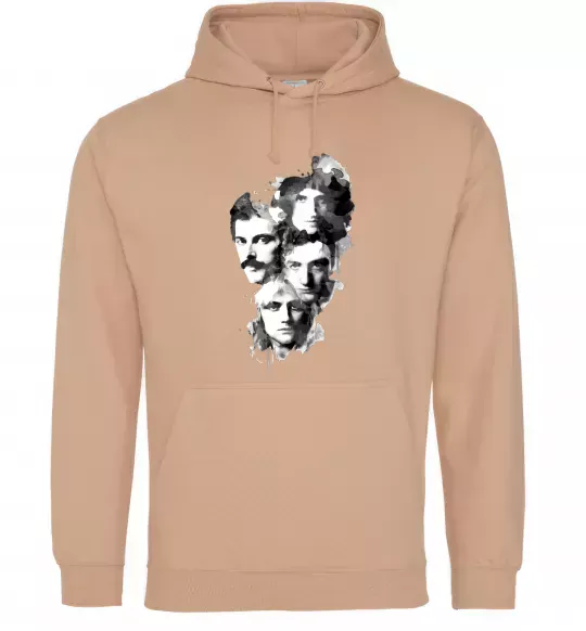 Женская толстовка (худи) Queen forever Песочный фото