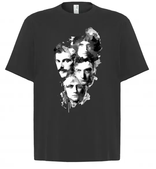 Футболка Оверсайз Queen forever Чорний фото