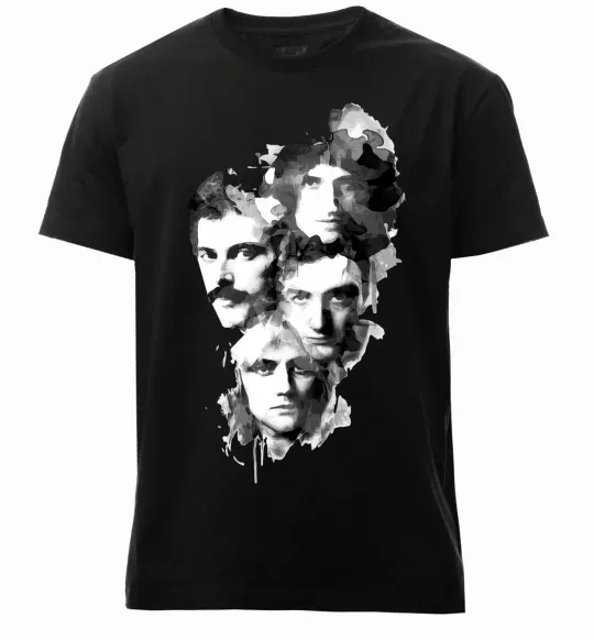 Мужская премиум футболка Queen forever Черный фото