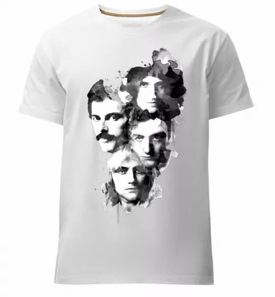 Мужская премиум футболка Queen forever Белый фото