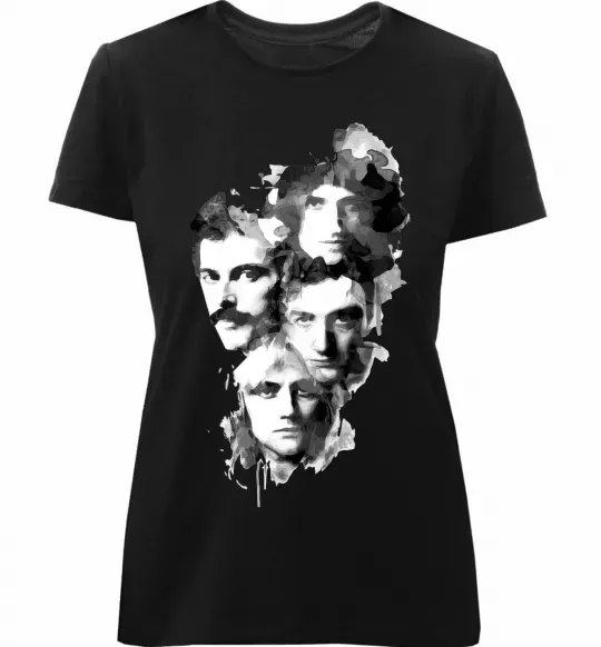 Жіноча преміум футболка Queen forever Чорний фото